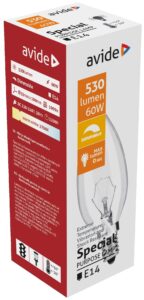 Speciális Izzó C35 60W E14 WW (Avide hőálló) | BR (SKU:ASC14WW-60W) Belföld