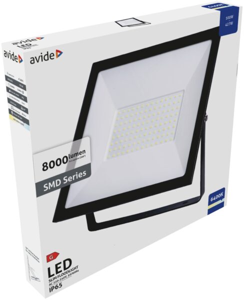 Avide Value LED Reflektor Slim SMD 100W CW 6400K | BR (SKU:ASFLCW-100W) Reflektorok Avide Value LED Reflektor Slim SMD 100W CW 6400K | BR (SKU:ASFLCW-100W) Reflektorok