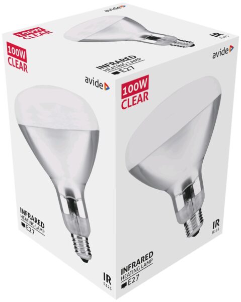 Avide Infra Izzó E27 100W Clear *Sérült Csomagolás* | BR (SKU:ASIR27-100W-C-SCS) Speciális izzók Avide Infra Izzó E27 100W Clear *Sérült Csomagolás* | BR (SKU:ASIR27-100W-C-SCS) Speciális izzók