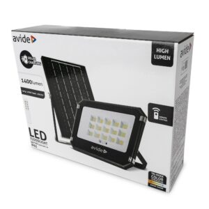 Avide LED Szolár Reflektor 100W CCT különálló napelemmel, távirányítóval | BR (SKU:ASOLFLCCT-10AH-SMSP)