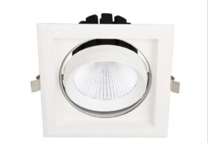 Avide LED Downlight Sein Négyzetes 1x30W IP20 2800lm 15° WW 3000K | BR (SKU:ATDL15WW-1X30-SE) LED-es