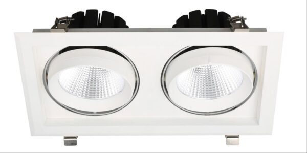 Avide LED Downlight Sein Négyzetes 2x30W IP20 5600lm 20° NW 4000K | BR (SKU:ATDL20NW-2X30-SE) Spotlámpák Avide LED Downlight Sein Négyzetes 2x30W IP20 5600lm 20° NW 4000K | BR (SKU:ATDL20NW-2X30-SE) Spotlámpák