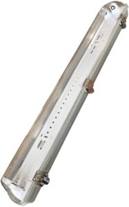 Avide Por és Páramentes lámpatest 2 LED fénycsőhöz 1200mm | BR (SKU:ATPF-2X36W) LEDre előkészített