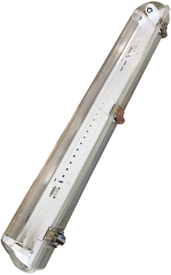 Avide Por és Páramentes lámpatest 2 LED fénycsőhöz 1500mm | BR (SKU:ATPF-2X58W) LEDre előkészített