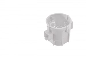 Műanyag szerelvénydoboz csavarokkal, sorolható, 40mm Szerelvénydobozok