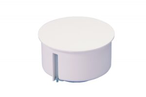 Gipszkarton szerelvénydoboz fedéllel, kör alakú, PO80, fehér, 50mm, IP30 Gipszkarton szerelvénydobozok