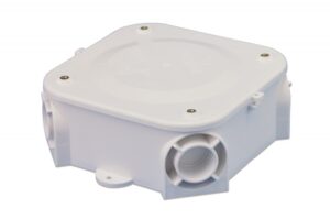 Falon kívüli kötődoboz, POI-28, fehér, üres, 145x145x56mm, IP30 Kötődobozok