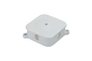 Falon kívüli kötődoboz, P-2, csatlakozó nélküli, 4 bevezetéssel, 72x72x28mm, IP44 Kötődobozok Falon kívüli kötődoboz, P-2, csatlakozó nélküli, 4 bevezetéssel, 72x72x28mm, IP44 Kötődobozok