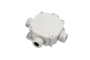 PG16 elosztódoboz, fehér, 4 bevezetéssel, 5x4mm2 terminál, IP67 Kötődobozok
