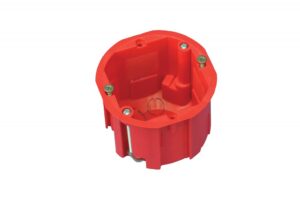 Halogénmentes gipszkarton szerelvénydoboz csavarokkal, mély, PK60, 60mm, IP30 Gipszkarton szerelvénydobozok