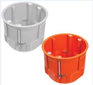 Gipszkarton szerelvénydoboz, mély, PK60, narancssárga, 60mm, IP30 Gipszkarton szerelvénydobozok