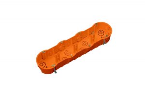 Halogénmentes gipszkarton szerelvénydoboz csavarokkal, mély, PK60, 60mm, IP30 Gipszkarton szerelvénydobozok