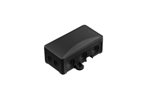 Falon kívüli kötődoboz, UV-álló, fekete, 10 bevezetéssel, 72x95x40mm, IP54 Kötődobozok Falon kívüli kötődoboz, UV-álló, fekete, 10 bevezetéssel, 72x95x40mm, IP54 Kötődobozok