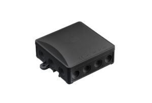 Falon kívüli kötődoboz, UV-álló, fekete, 14 bevezetéssel, 95x117x40mm, IP54 Kötődobozok Falon kívüli kötődoboz, UV-álló, fekete, 14 bevezetéssel, 95x117x40mm, IP54 Kötődobozok