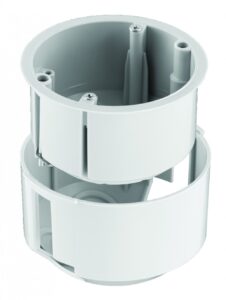 KUP68 szerelvénydoboz gipszkarton falhoz, speciális külső hüvellyel, 52mm Gipszkarton szerelvénydobozok KUP68 szerelvénydoboz gipszkarton falhoz, speciális külső hüvellyel, 52mm Gipszkarton szerelvénydobozok