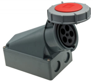 Ipari rögzíthető csatlakozóaljzat 63A 5P; IP67 Ipari dugaljak, dugvillák