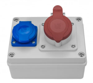 R-BOX 150, 1x16A/4p, 1x250V Ipari elosztódobozok, oszlopok, kábeldobok