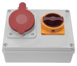 R-BOX 190, 1x16A/5p, 0/1 kétállású főkapcsoló Ipari elosztódobozok, oszlopok, kábeldobok R-BOX 190, 1x16A/5p, 0/1 kétállású főkapcsoló Ipari elosztódobozok, oszlopok, kábeldobok