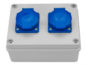 R-BOX 150, 2x250V Ipari elosztódobozok, oszlopok, kábeldobok