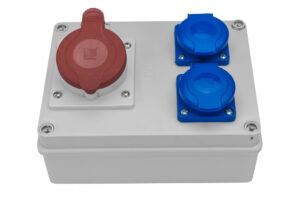 R-BOX 190, 1x16A/5p, 2x250V Ipari elosztódobozok, oszlopok, kábeldobok