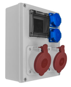 R-BOX 240, 4modul, 2x32A/5p,2x250V, IP44 R-BOX 240, 4modul, 2x32A/5p,2x250V, IP44