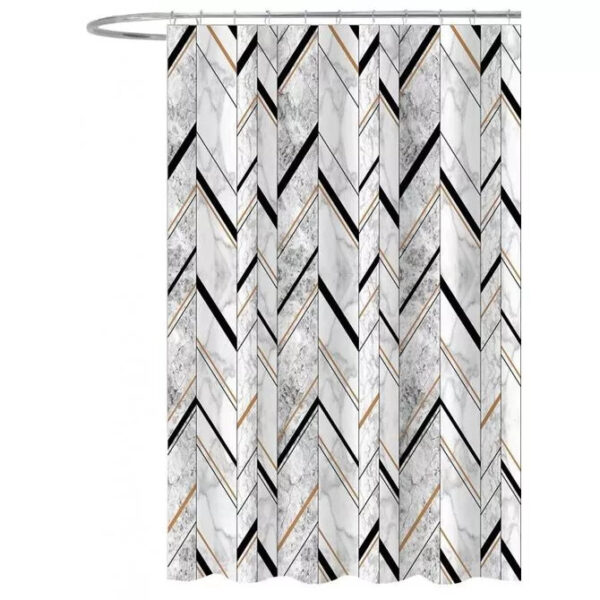 Textil zuhanyfüggöny, Art deco, 180x180cm Fürdőszobai kiegészítők