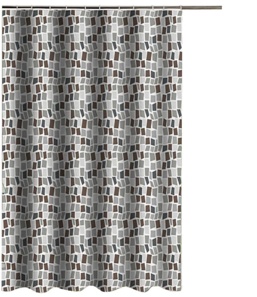 Textil zuhanyfüggöny, Mozaik mintás Fürdőszobai kiegészítők Textil zuhanyfüggöny, Mozaik mintás Fürdőszobai kiegészítők