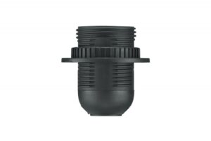 Műanyag csillárfoglalat, fekete, E27 Foglalatok