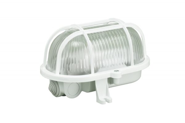 Hajólámpa műanyag hálóval 60W; IP44 Lámpák