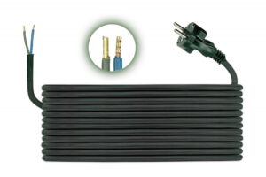 Csatlakozó vezeték H05RR F 2×1 – 5m Szerelhető gumi vezetékek