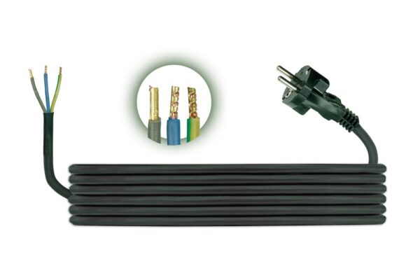 Csatlakozó vezeték H05RR F 3×1 – 1,5m Egyéb