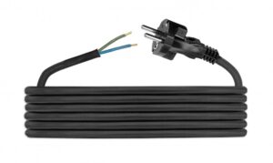 Csatlakozó vezeték H05RR F 2×1,5 – 5m Szerelhető gumi vezetékek