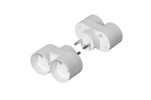 Kettes Elosztó 2x2P (földeletlen) Elosztók, dugvillák