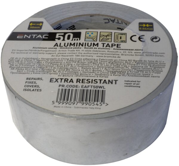 Entac ALU szalag 0.04x50mm 50m | BR (SKU:EAFT50WL) Ragasztó- és javítószalagok