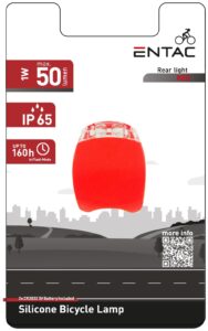 Entac Biciklilámpa 1 db Plasztik Piros | BR (SKU:EBL-PL-R) Biciklilámpa