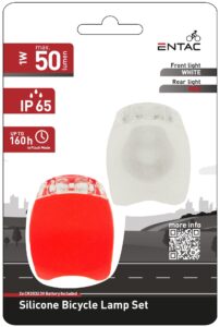 Entac Biciklilámpa Szett 2 db Plasztik | BR (SKU:EBL-TWIN-PL) Biciklilámpa