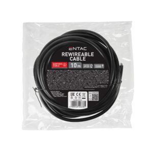 Entac Kábel H05VV-F 3G1.5 10m Fehér | BR (SKU:EC10-W) Szerelhetőek