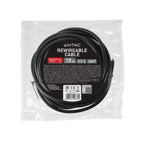 Entac Kábel H05VV-F 3G1.5 10m Fekete | BR (SKU:EC10-B) Szerelhetőek Entac Kábel H05VV-F 3G1.5 10m Fekete | BR (SKU:EC10-B) Szerelhetőek