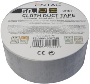 Entac Szöveterősítésű Szalag 0.18x50mm Szürke 50m | BR (SKU:ECDT50G) Entac szalagok