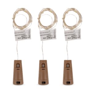 Entac Beltéri Drótfüzér 20 LED WW Üvegdugóval 2m elem nt. 3db/cs | BR (SKU:ECL-20-BSWW) Beltéri fény