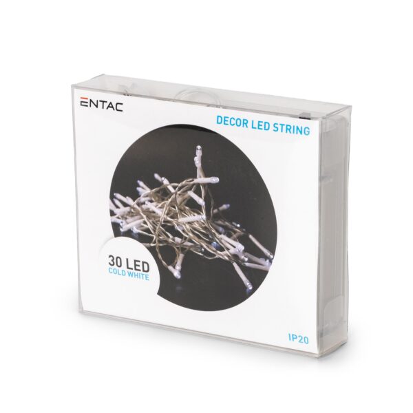 Entac Karácsonyi Beltéri Füzér 30 LED CW 3,3m (3AA nt.) | BR (SKU:ECL-30CW) Világítás Entac Karácsonyi Beltéri Füzér 30 LED CW 3,3m (3AA nt.) | BR (SKU:ECL-30CW) Világítás
