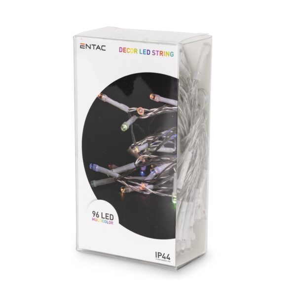 Entac Karácsonyi IP44 Füzér 96 LED Időzítővel Színes 7m (3AA) | BR (SKU:ECL-96MC-T) Világítás Entac Karácsonyi IP44 Füzér 96 LED Időzítővel Színes 7m (3AA) | BR (SKU:ECL-96MC-T) Világítás