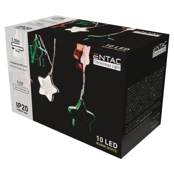 Entac Karácsonyi IP44  Fényfüzér 15mm Balls 120 LED 9m MC *Sérült Csomagolás* | BR (SKU:ECL-PPB-120MC-SCS) Világítás