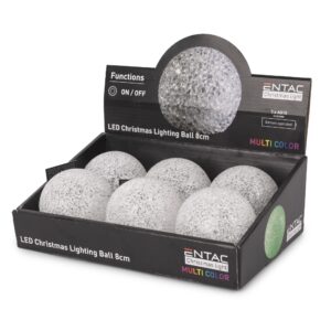 Entac Karácsonyi Világító Gömb 8cm MC | BR (SKU:ECLB8MC) Asztali dekoráció Entac Karácsonyi Világító Gömb 8cm MC | BR (SKU:ECLB8MC) Asztali dekoráció