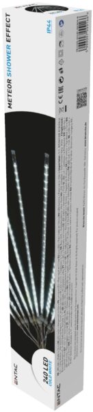 Entac Karácsonyi IP44 240 LED Műanyag Meteoreső 300mm CW 3m *Sérült Csomagolás* | BR (SKU:ECLMT-10CW30-N-SCS) Kültéri füzér Entac Karácsonyi IP44 240 LED Műanyag Meteoreső 300mm CW 3m *Sérült Csomagolás* | BR (SKU:ECLMT-10CW30-N-SCS) Kültéri füzér