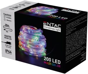 Entac Karácsonyi IP44 120 LED Füzér CW 9m Tuya APP | BR (SKU:ECL-120-TY-CW) Kültéri füzér
