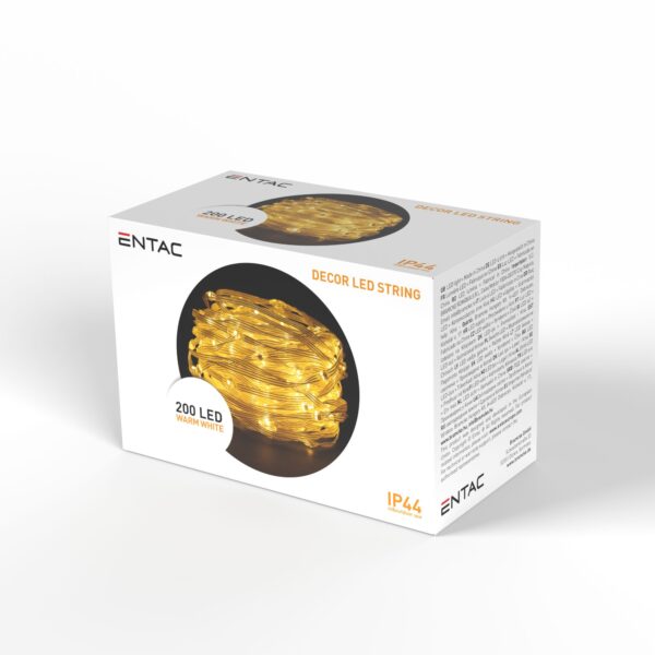 Entac Karácsonyi IP44 200 PVC Bevonatú Micro LED WW 20m | BR (SKU:ECML-200-WW) Világítás Entac Karácsonyi IP44 200 PVC Bevonatú Micro LED WW 20m | BR (SKU:ECML-200-WW) Világítás