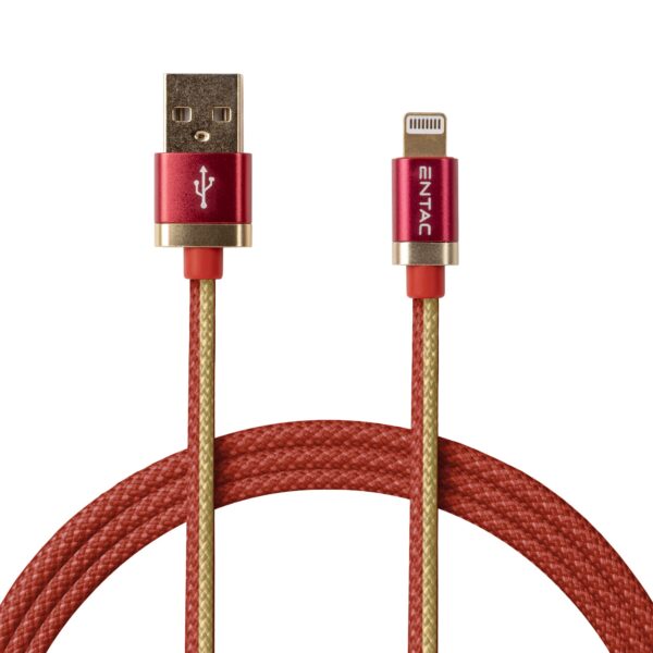Entac Töltőkábel USB A -> Lightning Fashion King Piros 100cm *Sérült Csomagolás* | BR (SKU:ECUSB-AL3-FM-R1-SCS) USB és mobilkábelek Entac Töltőkábel USB A -> Lightning Fashion King Piros 100cm *Sérült Csomagolás* | BR (SKU:ECUSB-AL3-FM-R1-SCS) USB és mobilkábelek