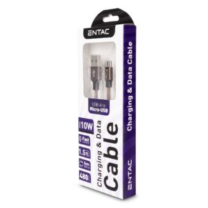 Entac Töltőkábel USB A -> C Excellence Barna 100cm | BR (SKU:ECUSB-AC2-FM-BR1) Töltőkábelek