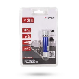 Entac Elemlámpa 5LED Kulcstartós Kék | BR (SKU:EFL-5LED-KC) Elemlámpa